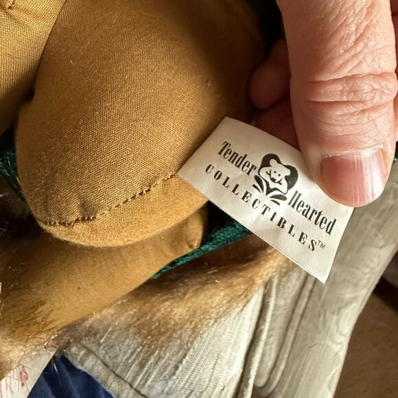 Tender Hearted Collectibles Teddy Bear with Baby Teddy Christmas Red Green - Picture 3 of 4